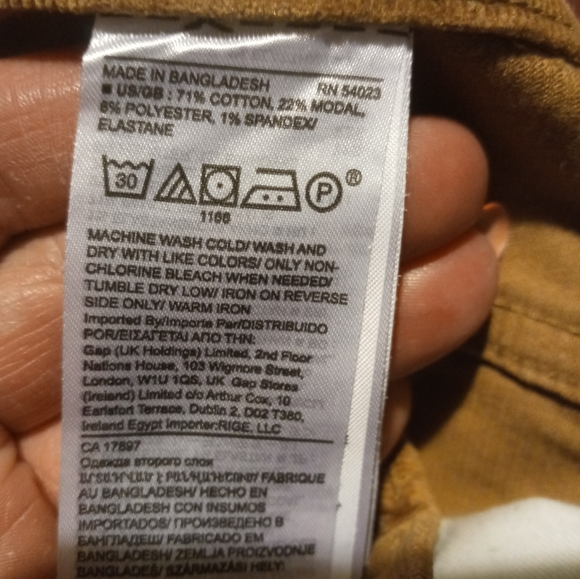 NWT Women's size 35 Banana Republic High rise skinny ankle corduroy/felt jeans - Picture 6 of 6